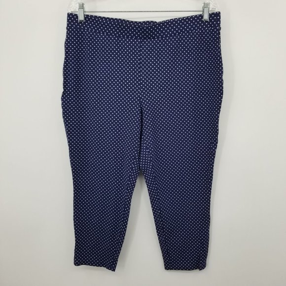 Tahari Blue Cropped Length Women's Pants Size 1X - Picture 1 of 9